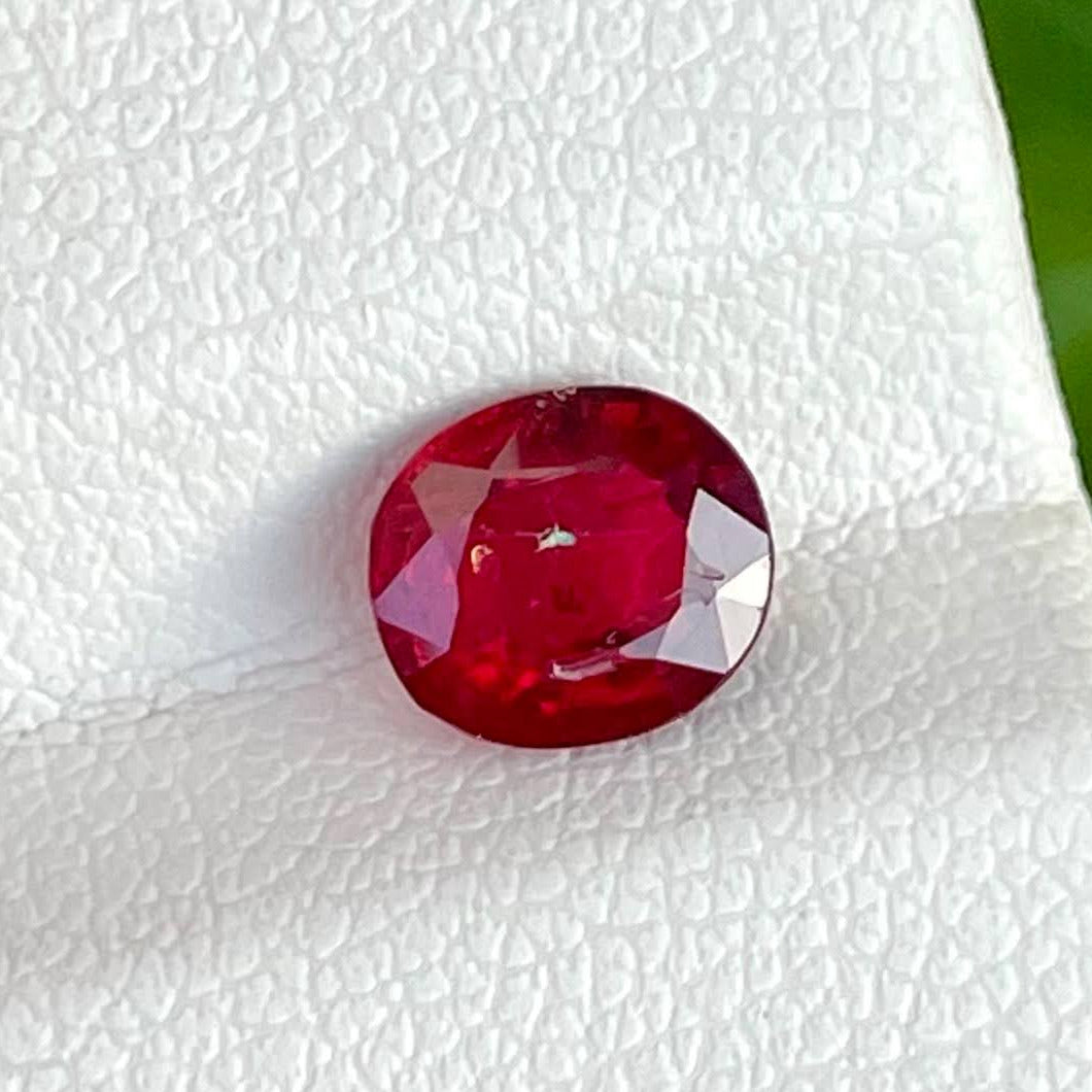 1.10 Carats Red Burmese Faceted Spinel