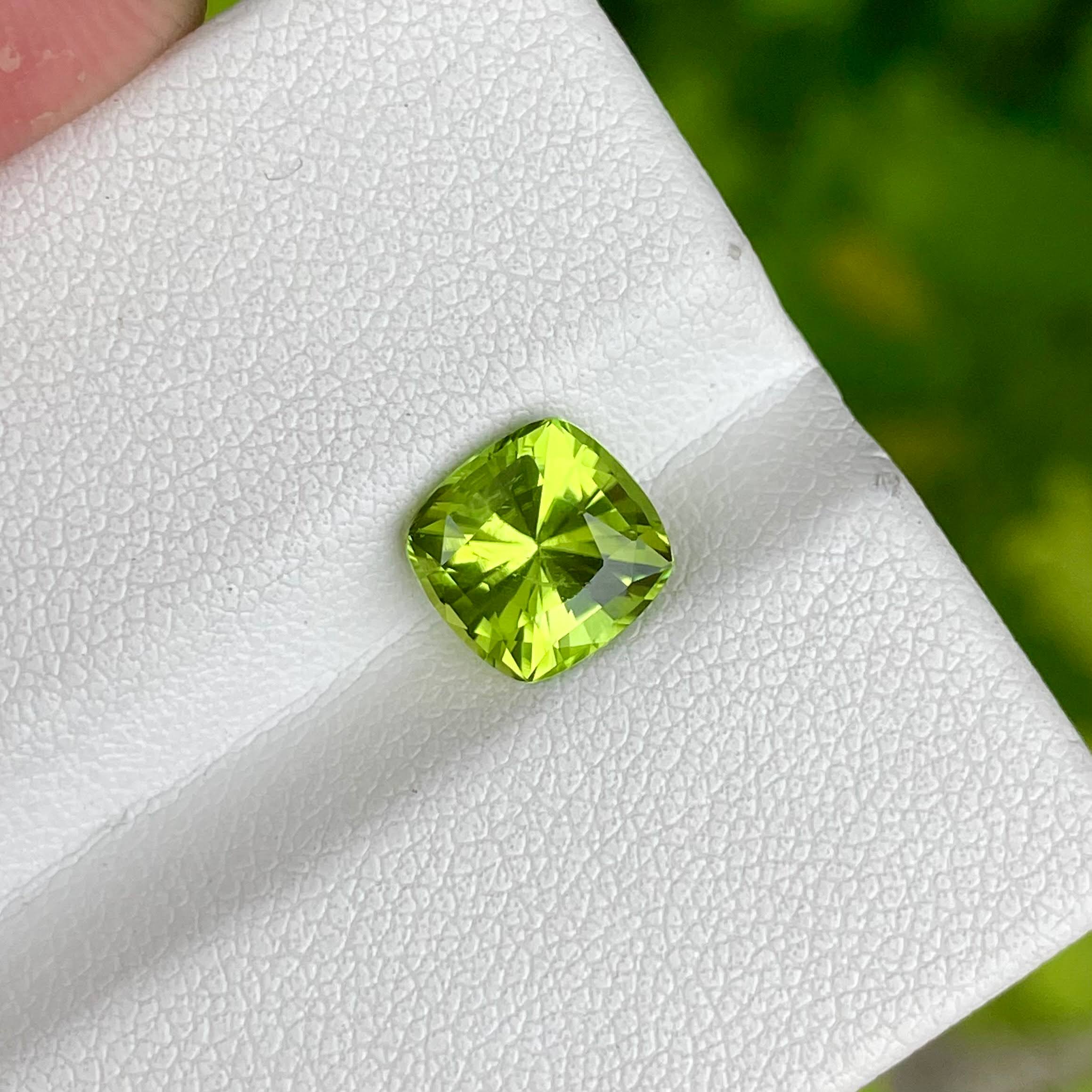 2.18 Carats Peridot Stone Custom Cut