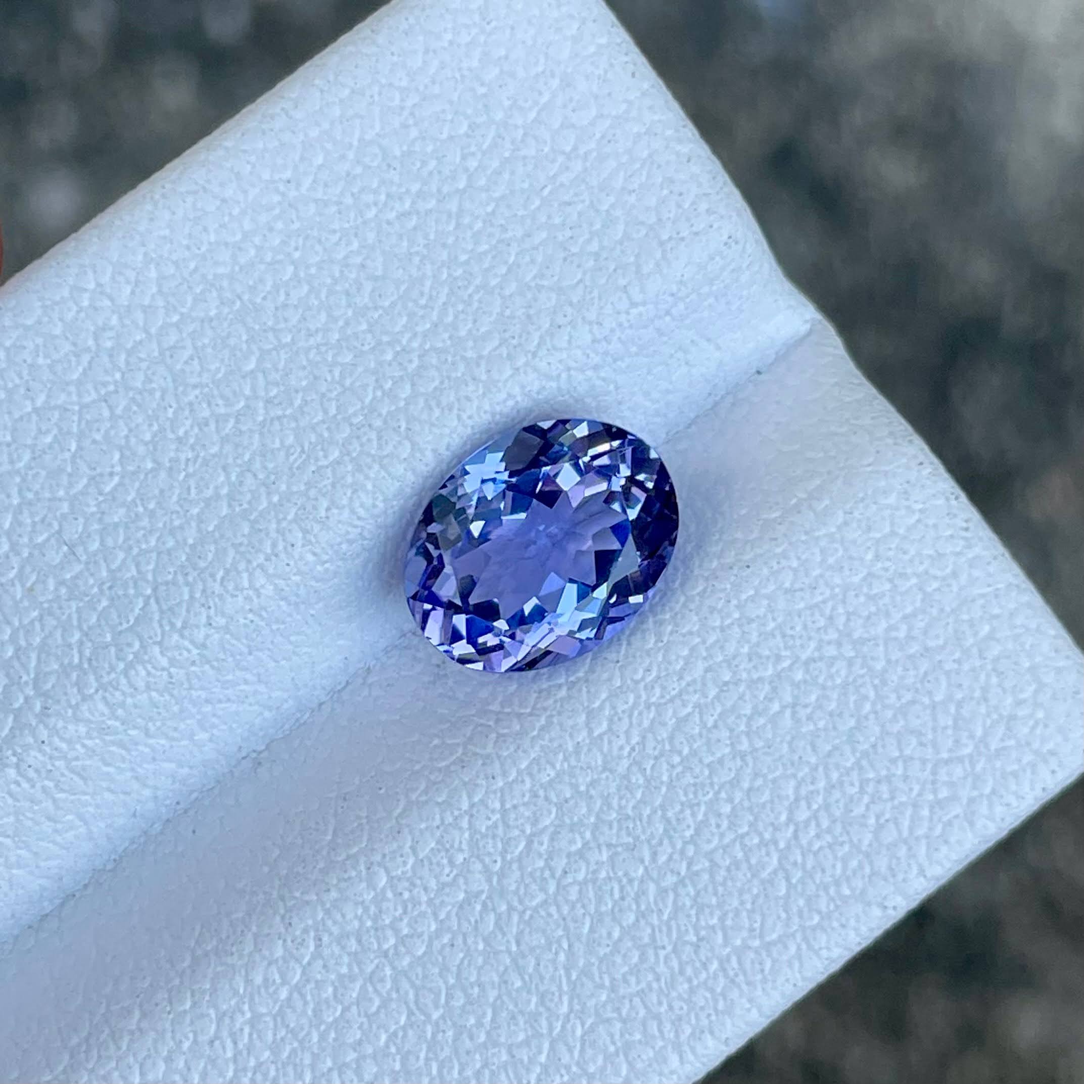 2.18 Carats Blue Tanzanite Oval Stone 