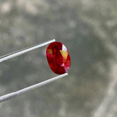 3.13 Carats Blood Red Ruby Oval Stone