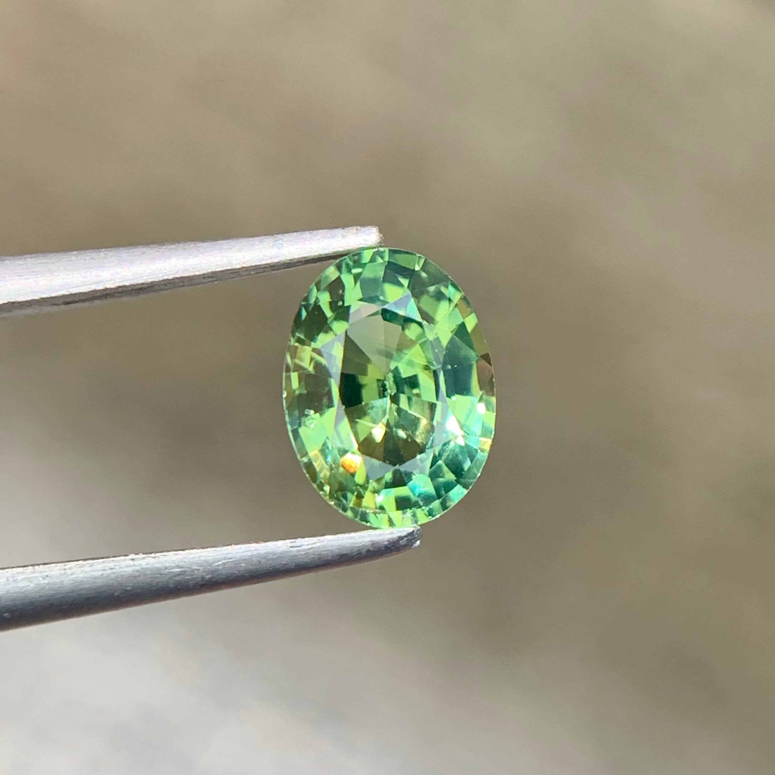 1.13Ct Untreated Teal Sapphire