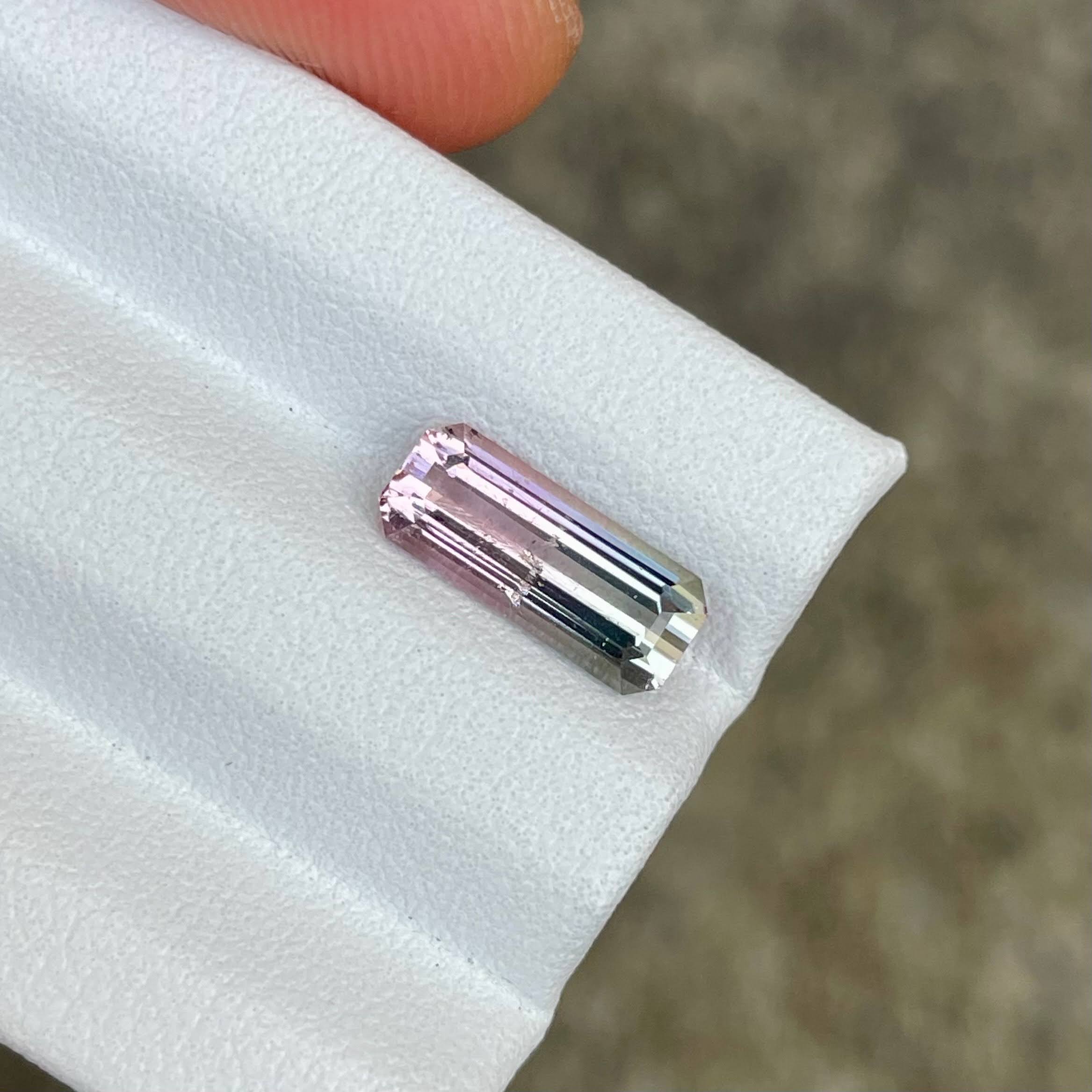 1.87 Carats Bi Color Tourmaline Stone