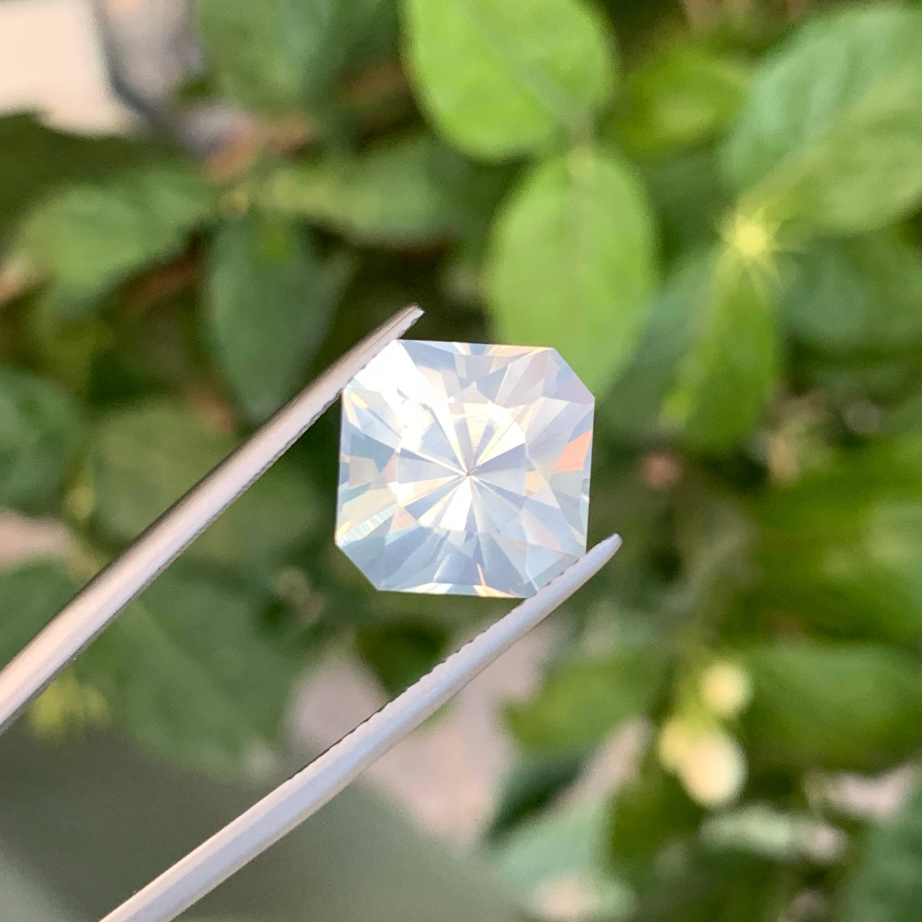 8.60 Carat Faceted Milky Quartz