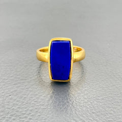 Handmade Blue Lapis Lazuli Silver Ring