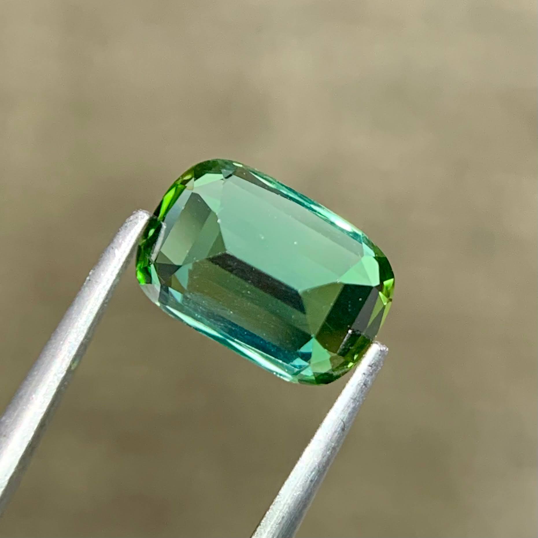 1.74ct Mint Green Tourmaline Cushion