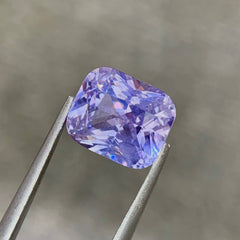 3.57ct Lavender Sapphire Cushion Heated