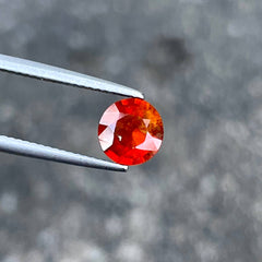 1.71 carats Orange Red Hessonite Garnet
