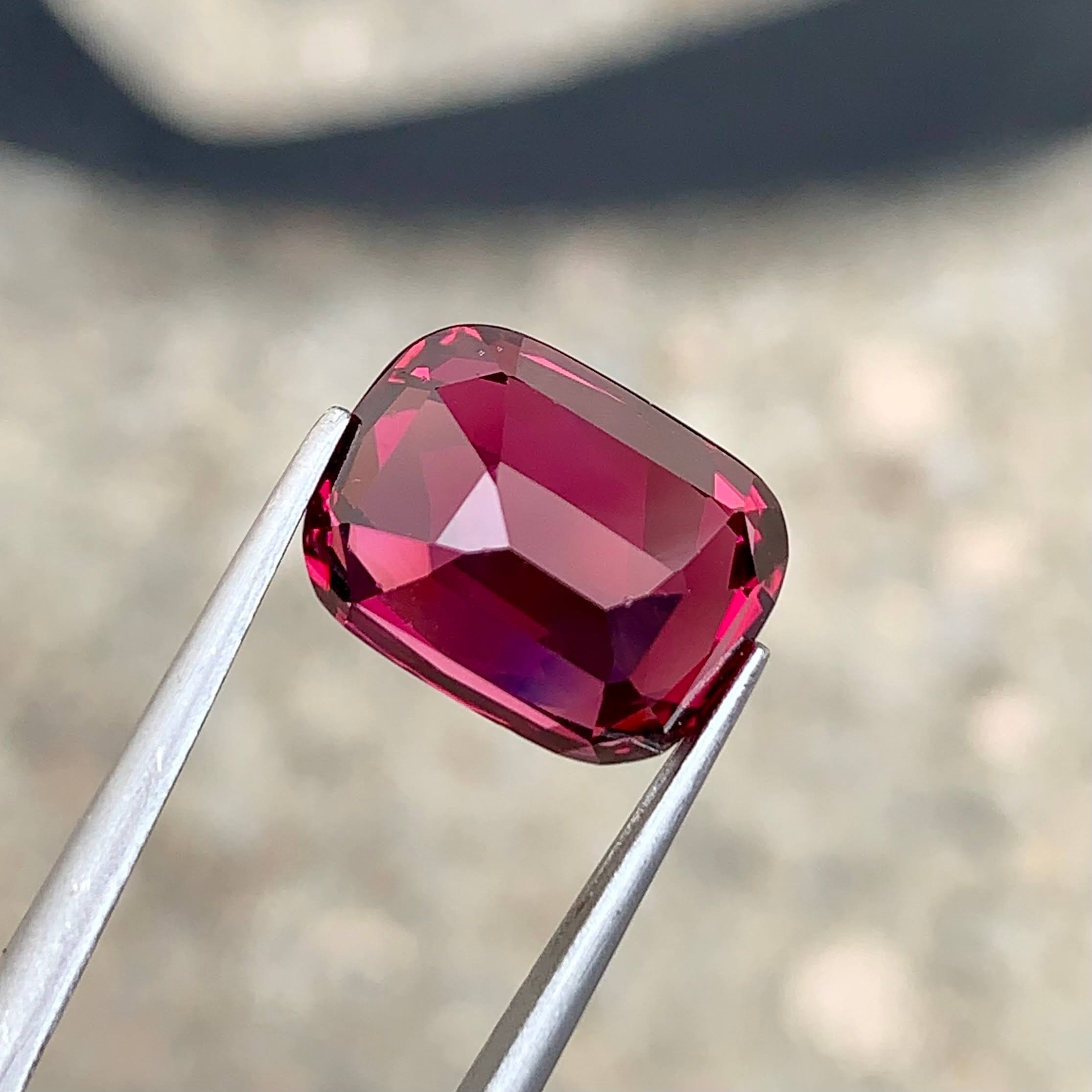 8.21Ct Rose Red Garnet