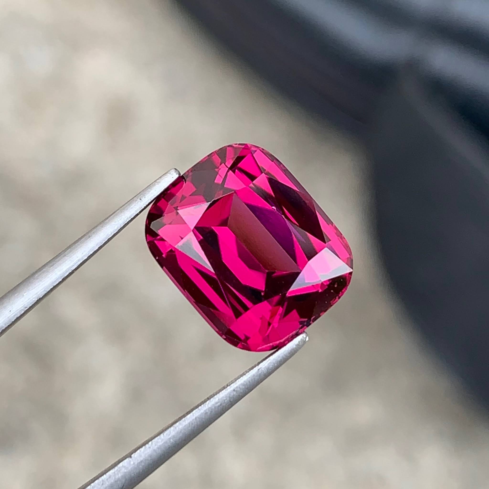 6.18Ct Bright Rose Pink Garnet
