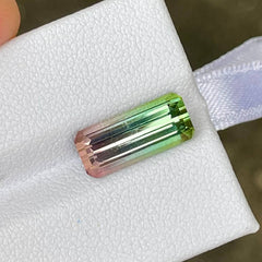 3.95 Carat Bi Color Tourmaline Stone