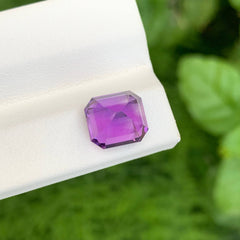 3.90 carats Amethyst Stone Emerald Cut