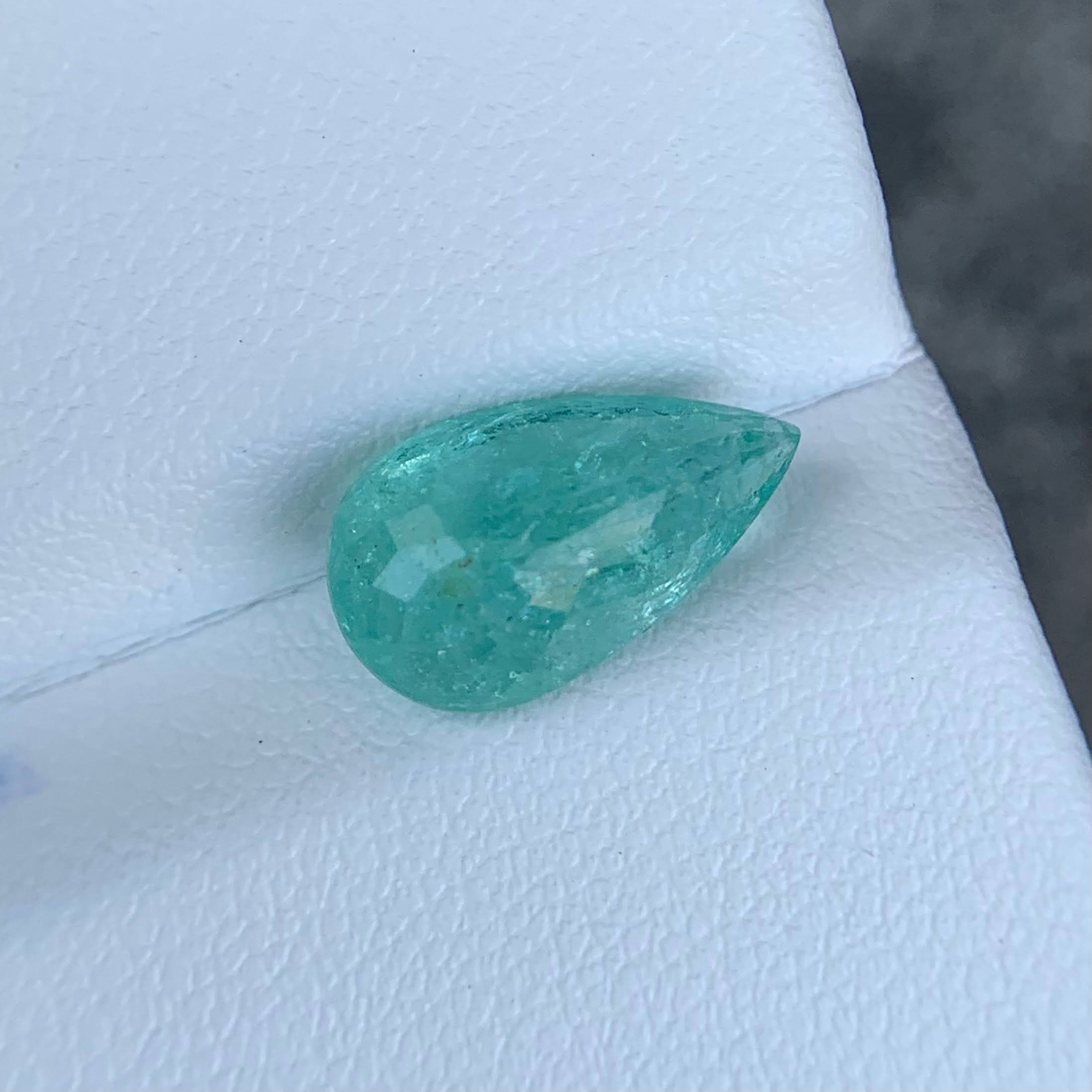 2.97 Ct ICA Certified Paraiba Tourmaline Pear 