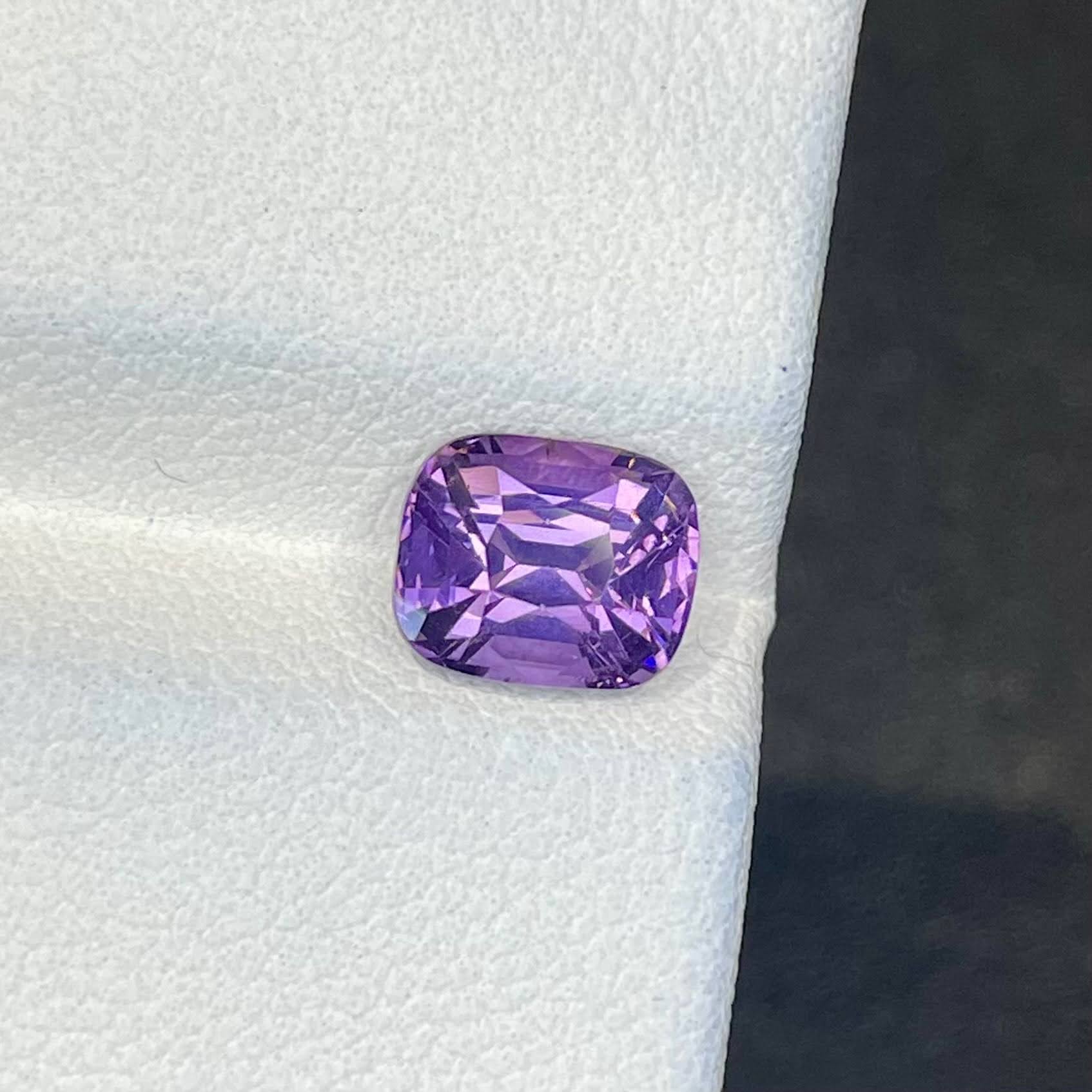 1.84 Carats Certified Purple Spinel