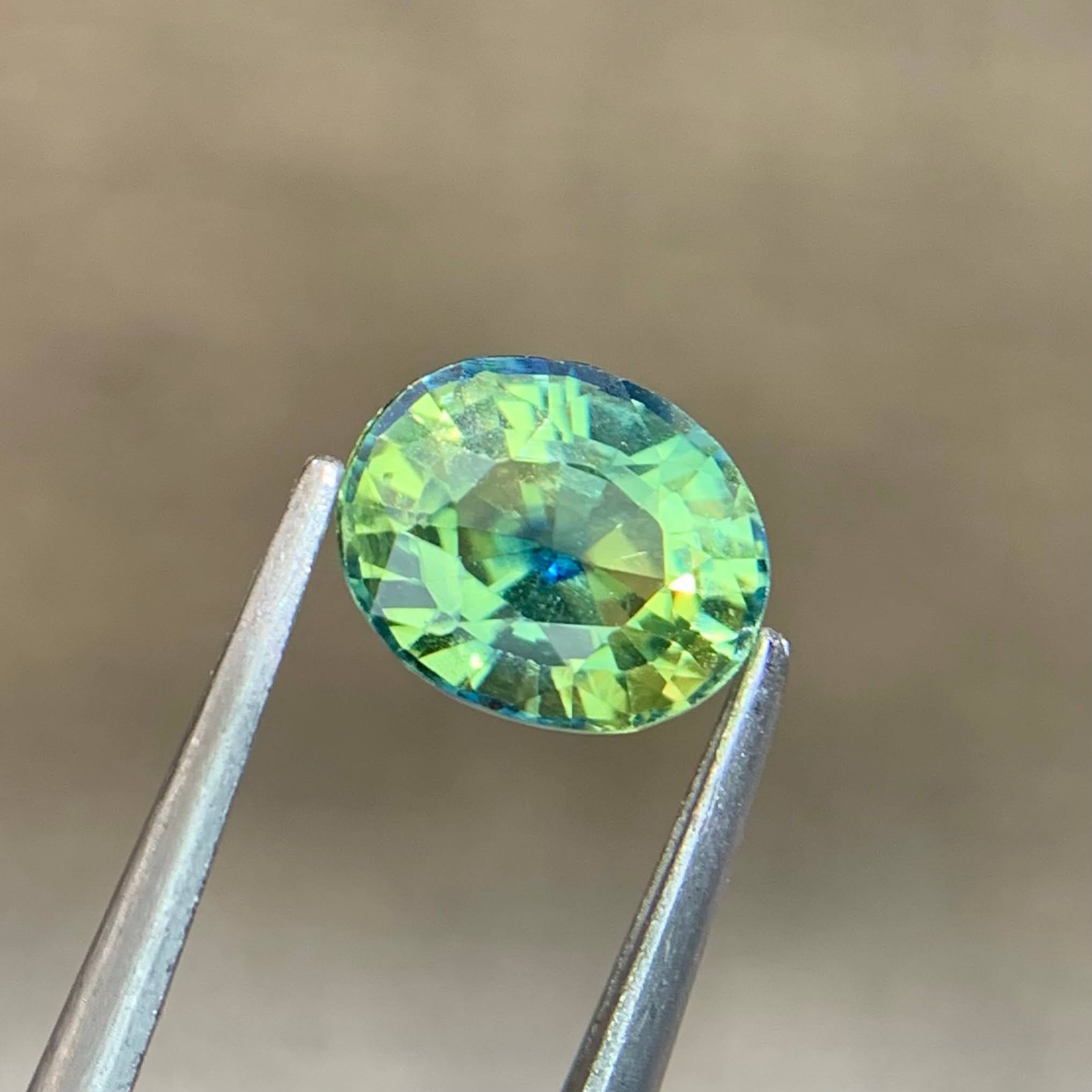 1.21ct Natural Parti Sapphire Oval