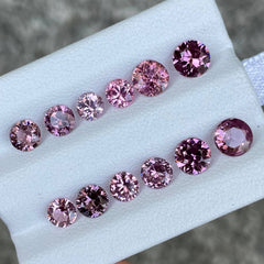 6.20 carats 12 Piece Pink Spinel Lot