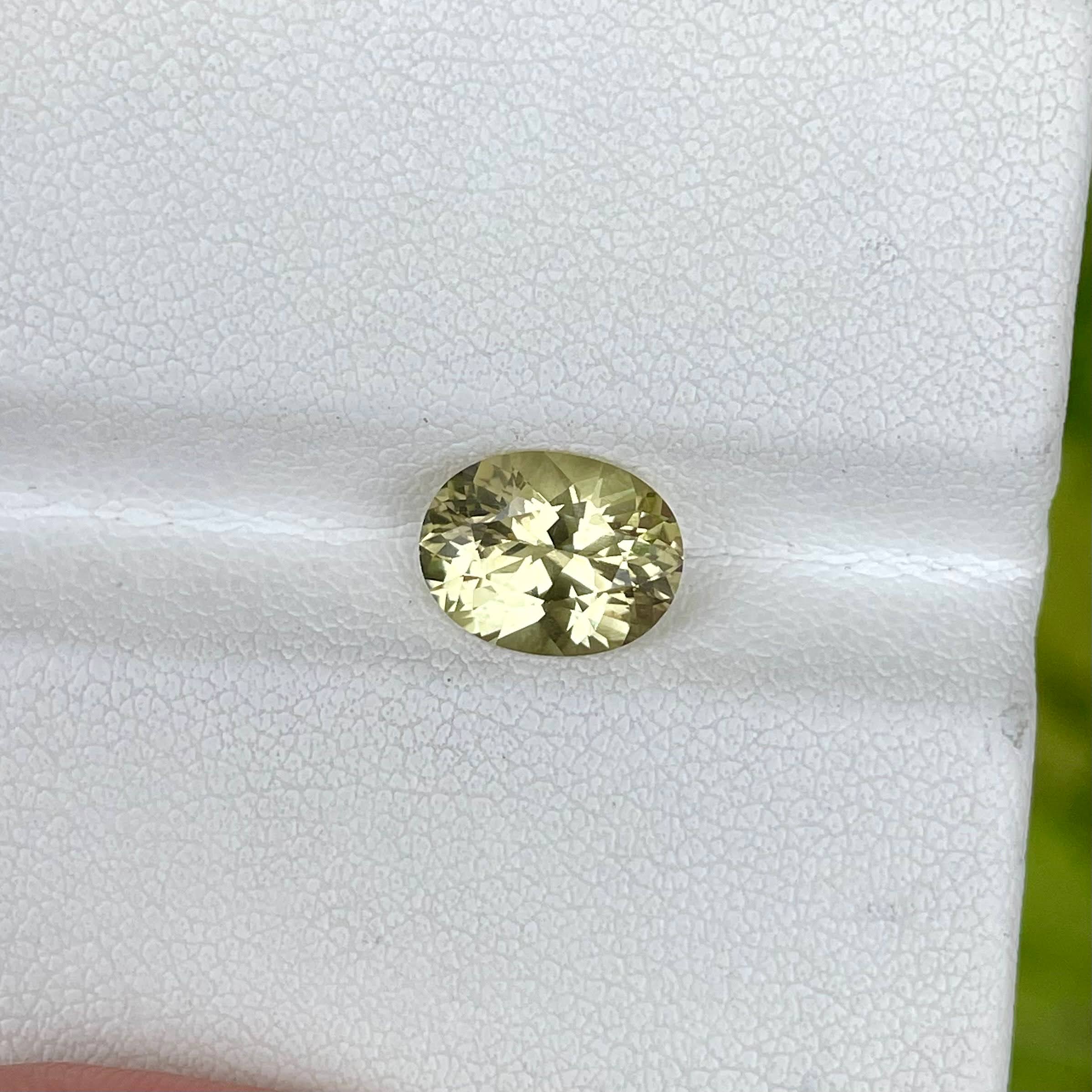 2.18 Carats Yellow Chrysoberyl Stone