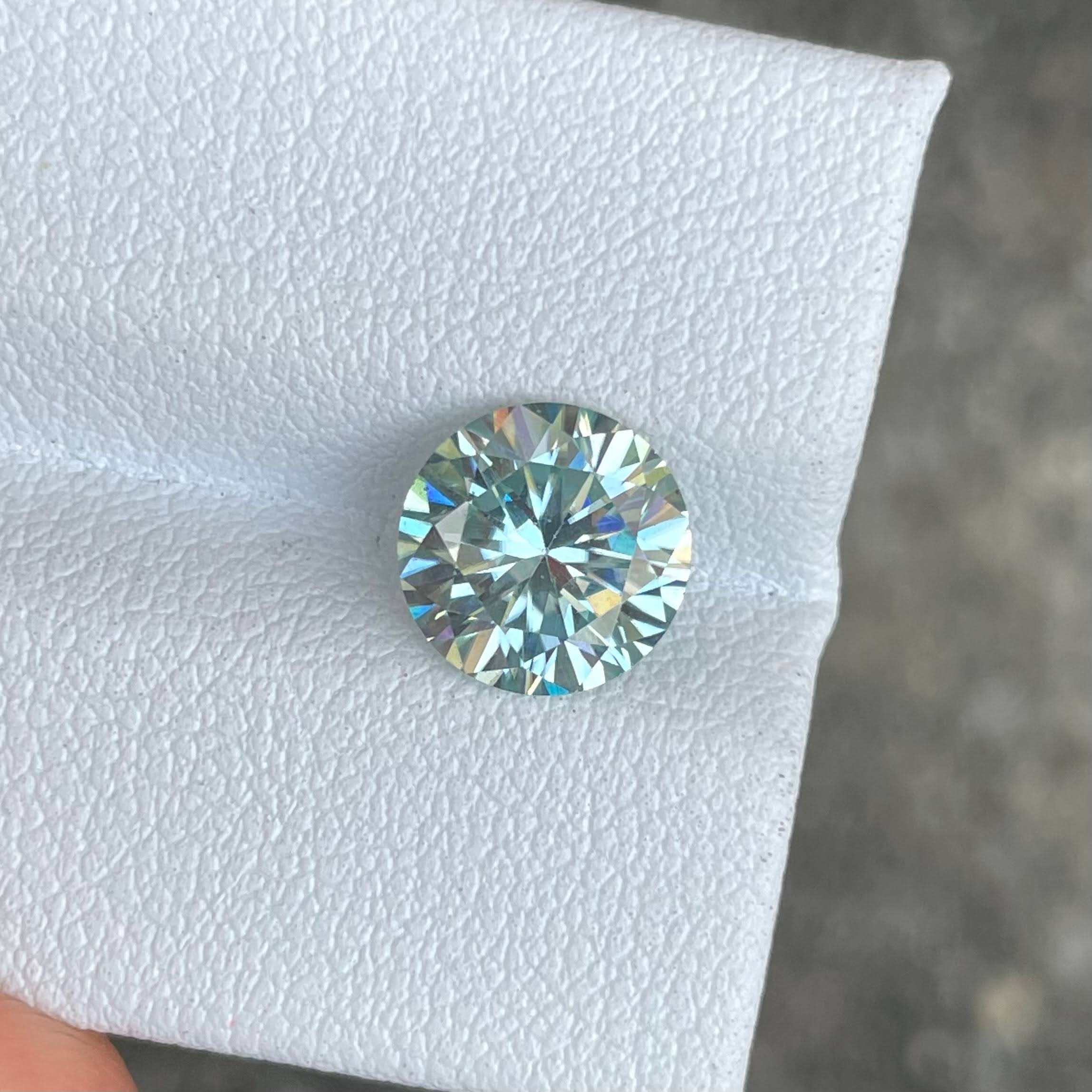 2.20 Carats Lab Grown Round Moissanite