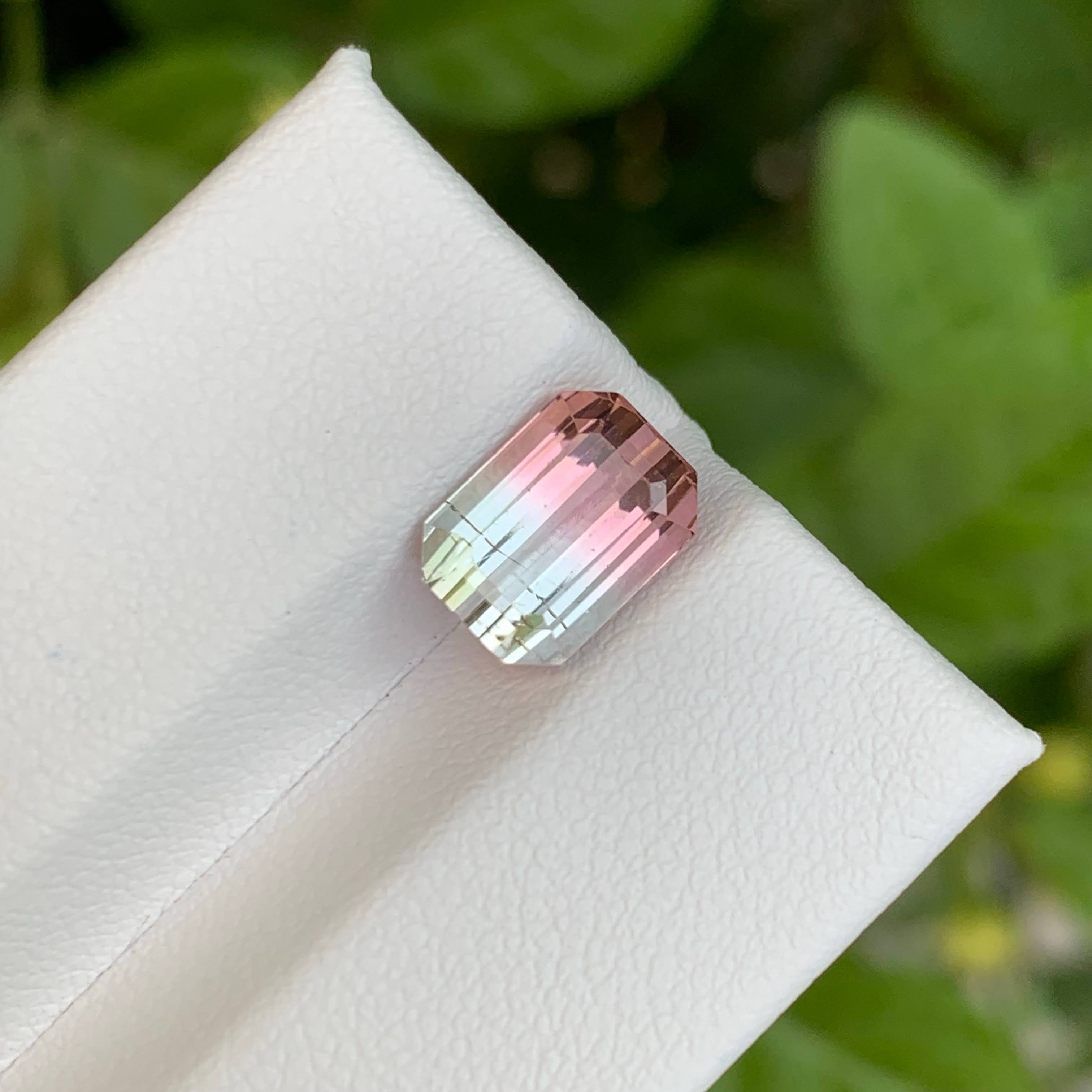 3.40 Carat Bi Color Tourmaline Stone