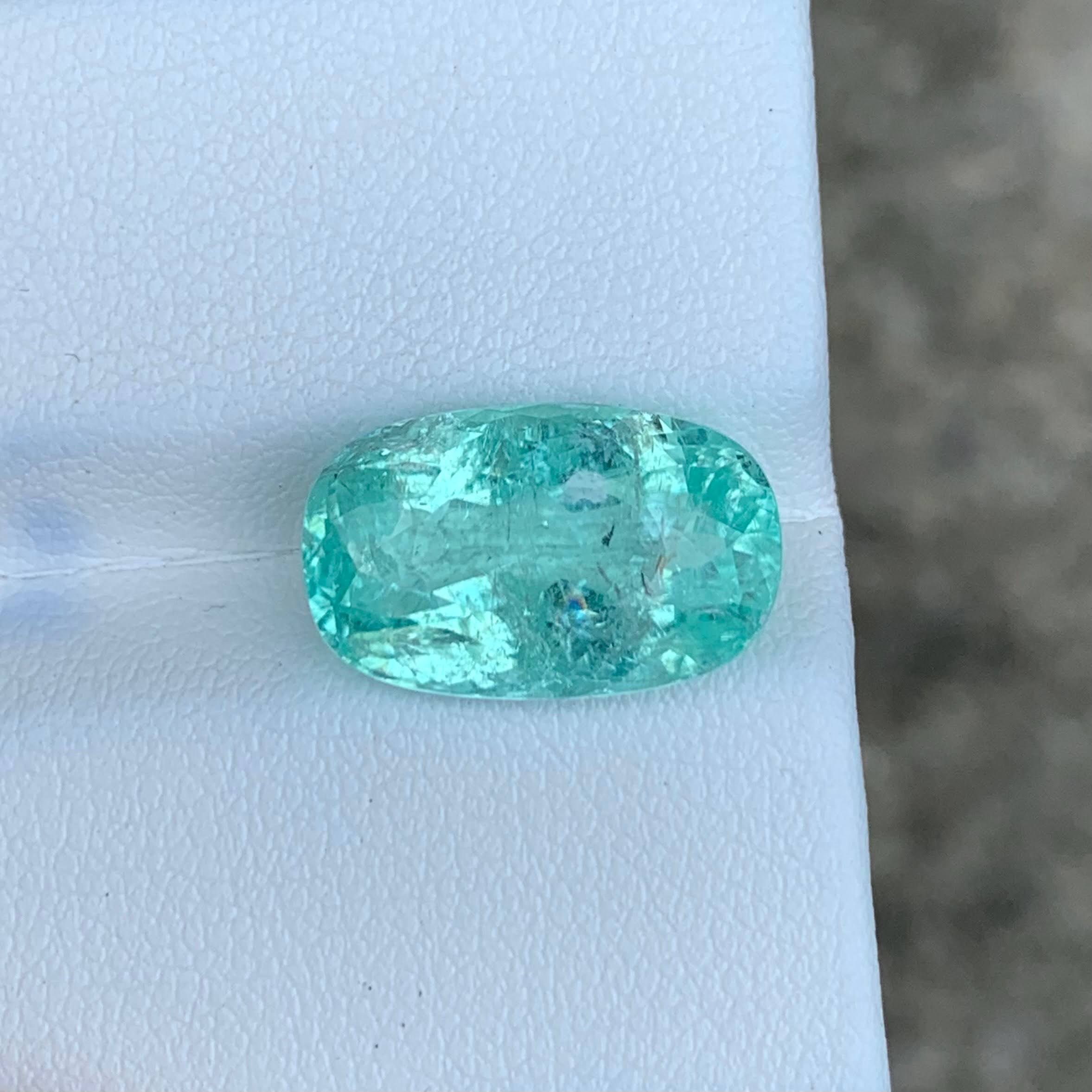 8.89Ct Green Blue Tourmaline Cushion Cut