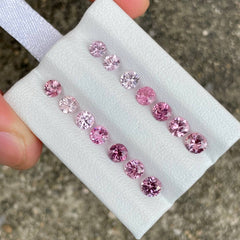 4.08 Carats 14 Piece Round Spinel Lot