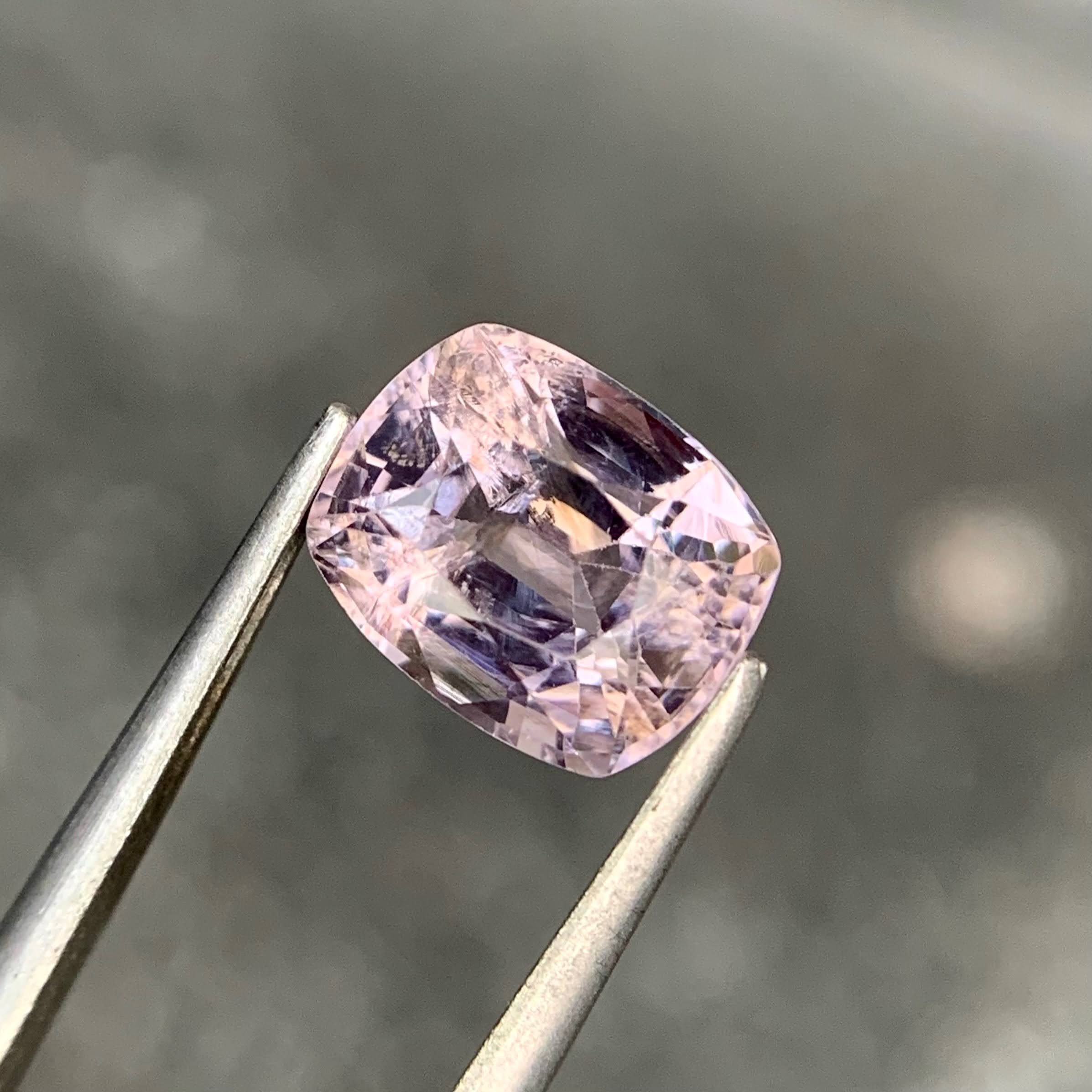2.13 Ct Peach Pink Spinel Cushion Cut 