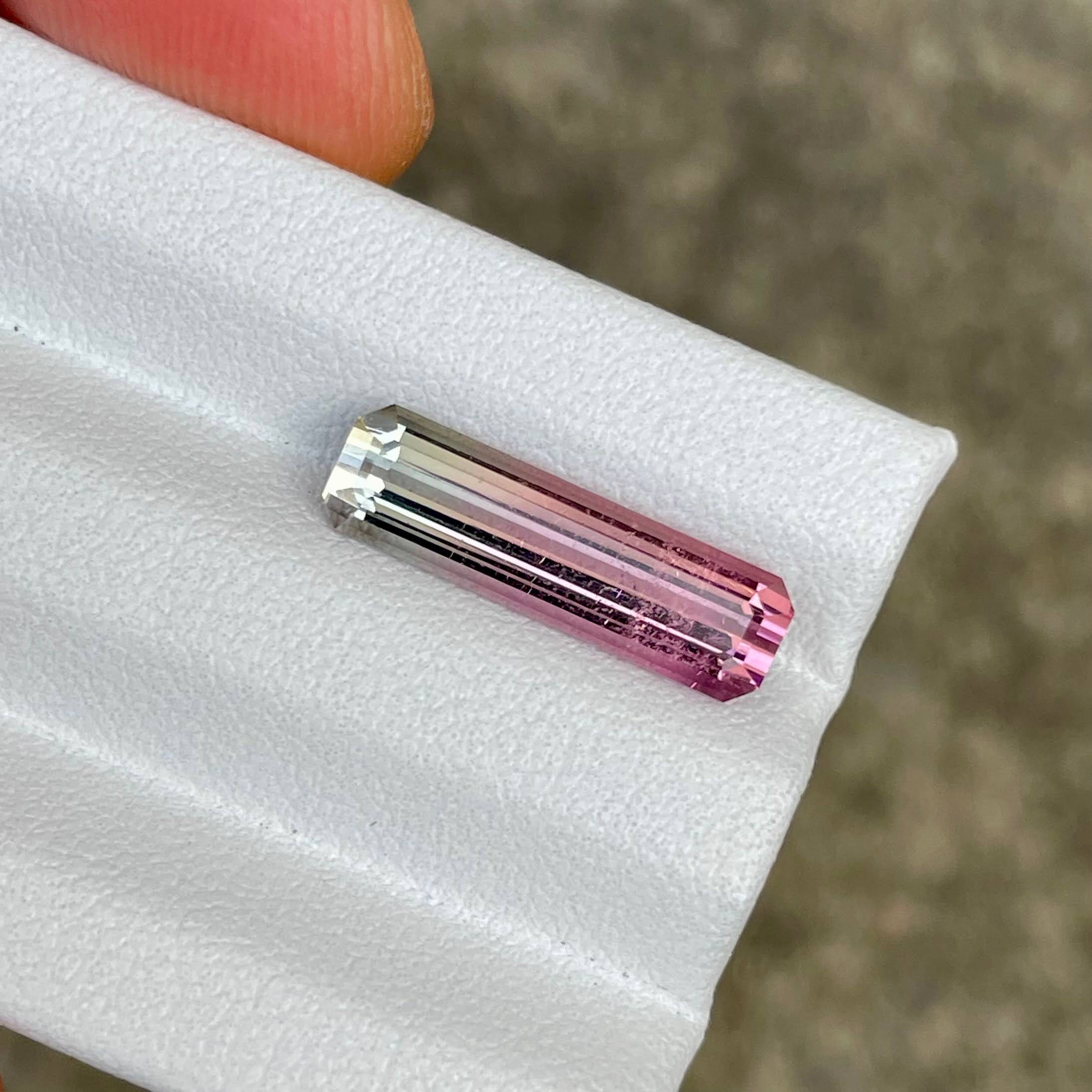 3.42 Carat Bi Color Tourmaline Stone