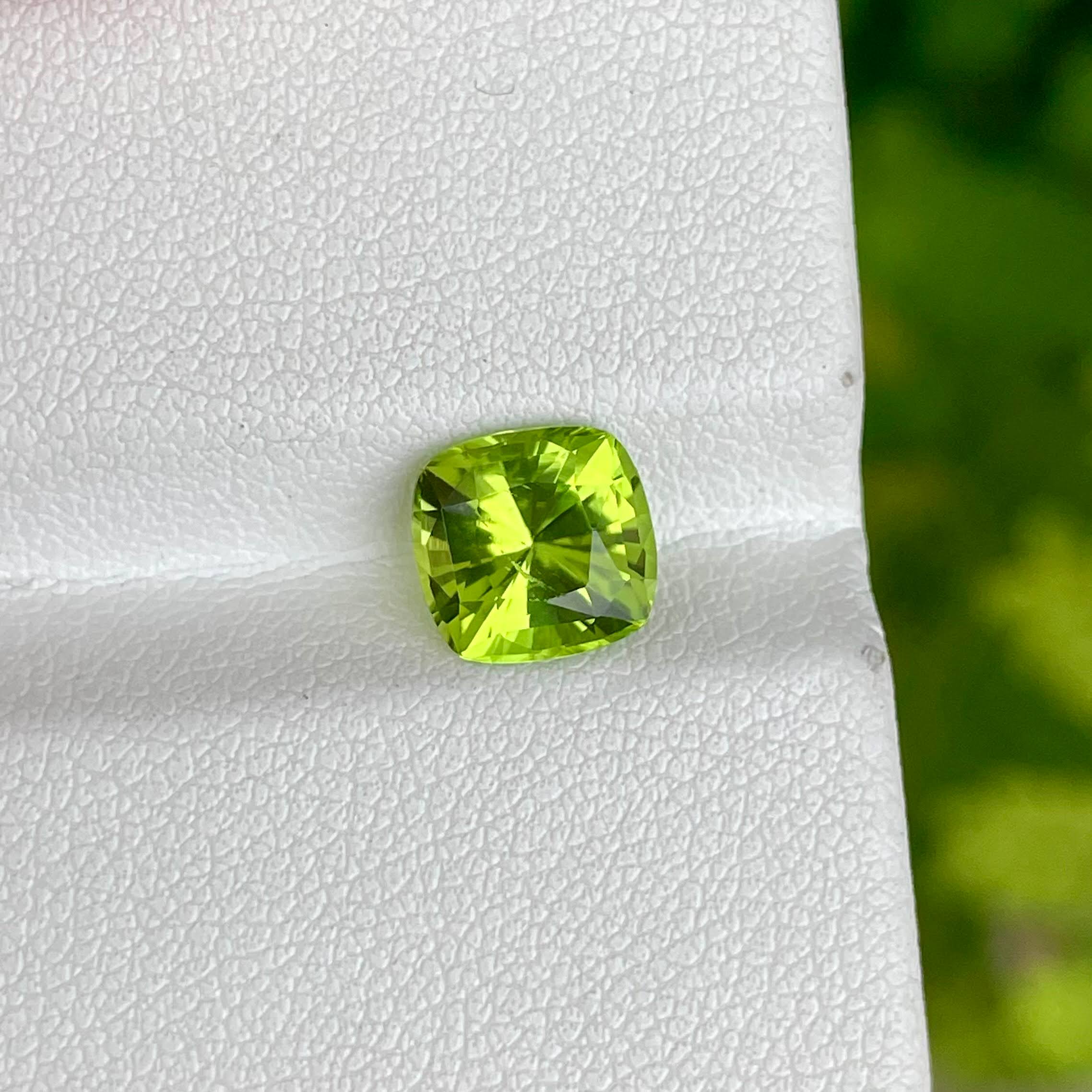 2.18 Carats Peridot Stone Custom Cut