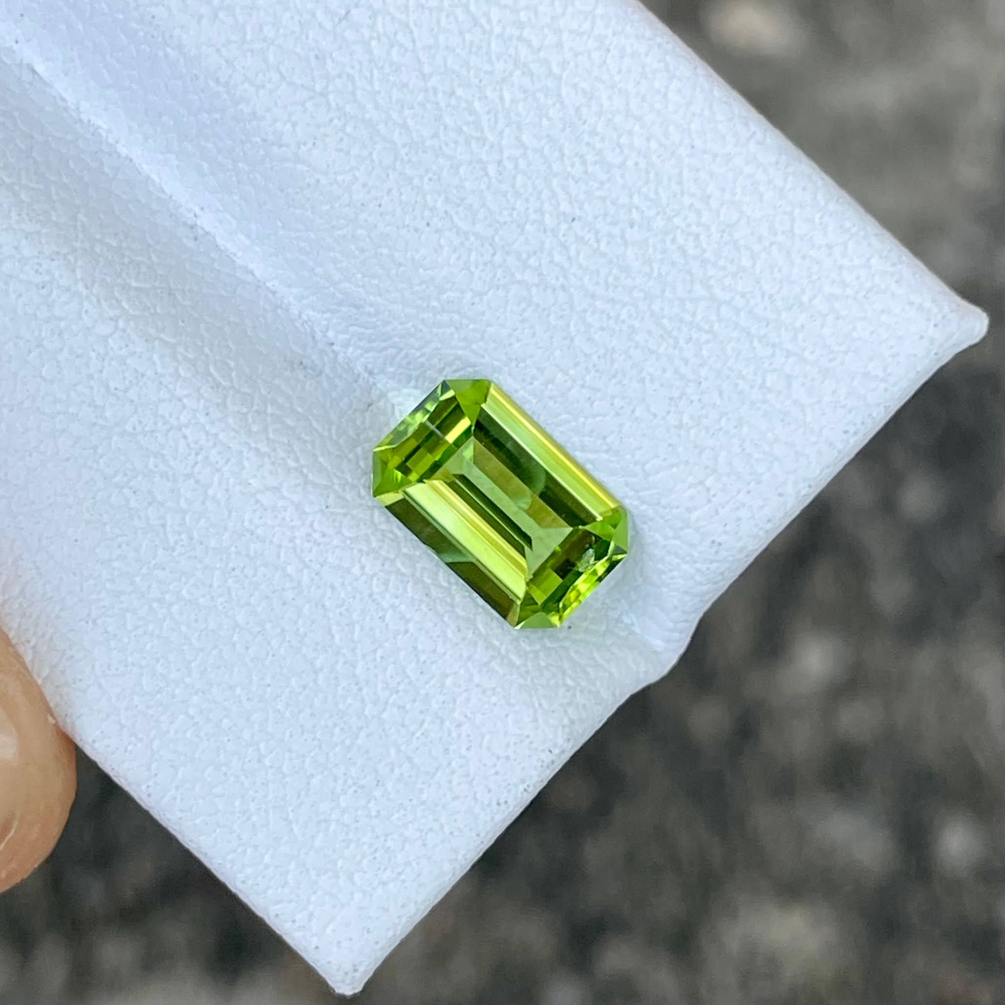 1.60 Carats Peridot Stone Custom Cut