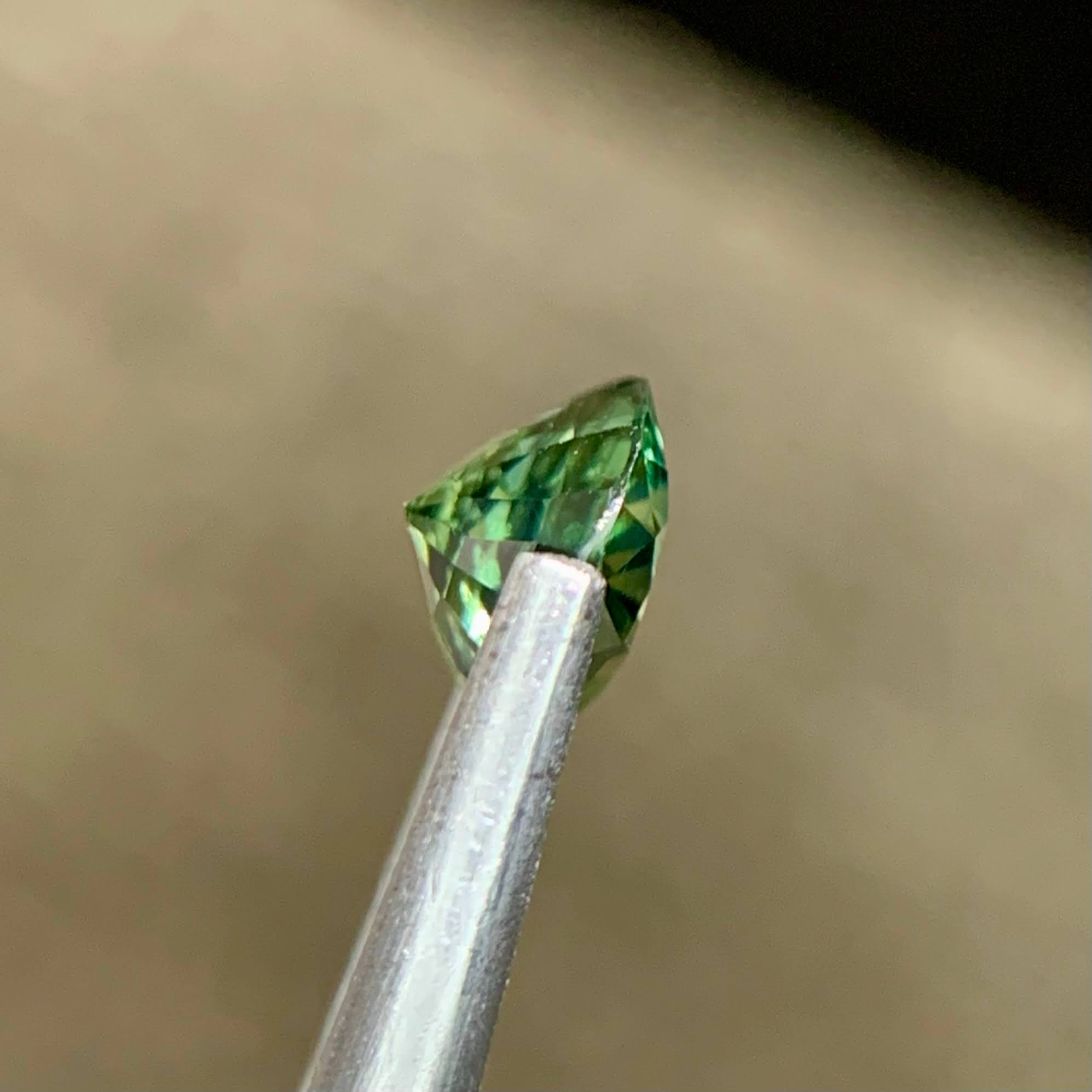 1.13Ct Untreated Teal Sapphire