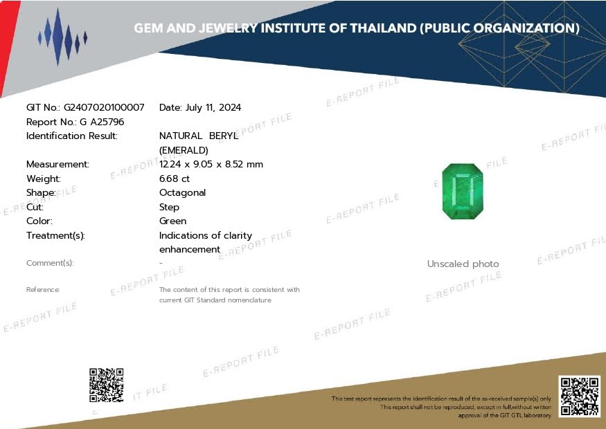 6.68 Carats Emerald Faceted Gemstone