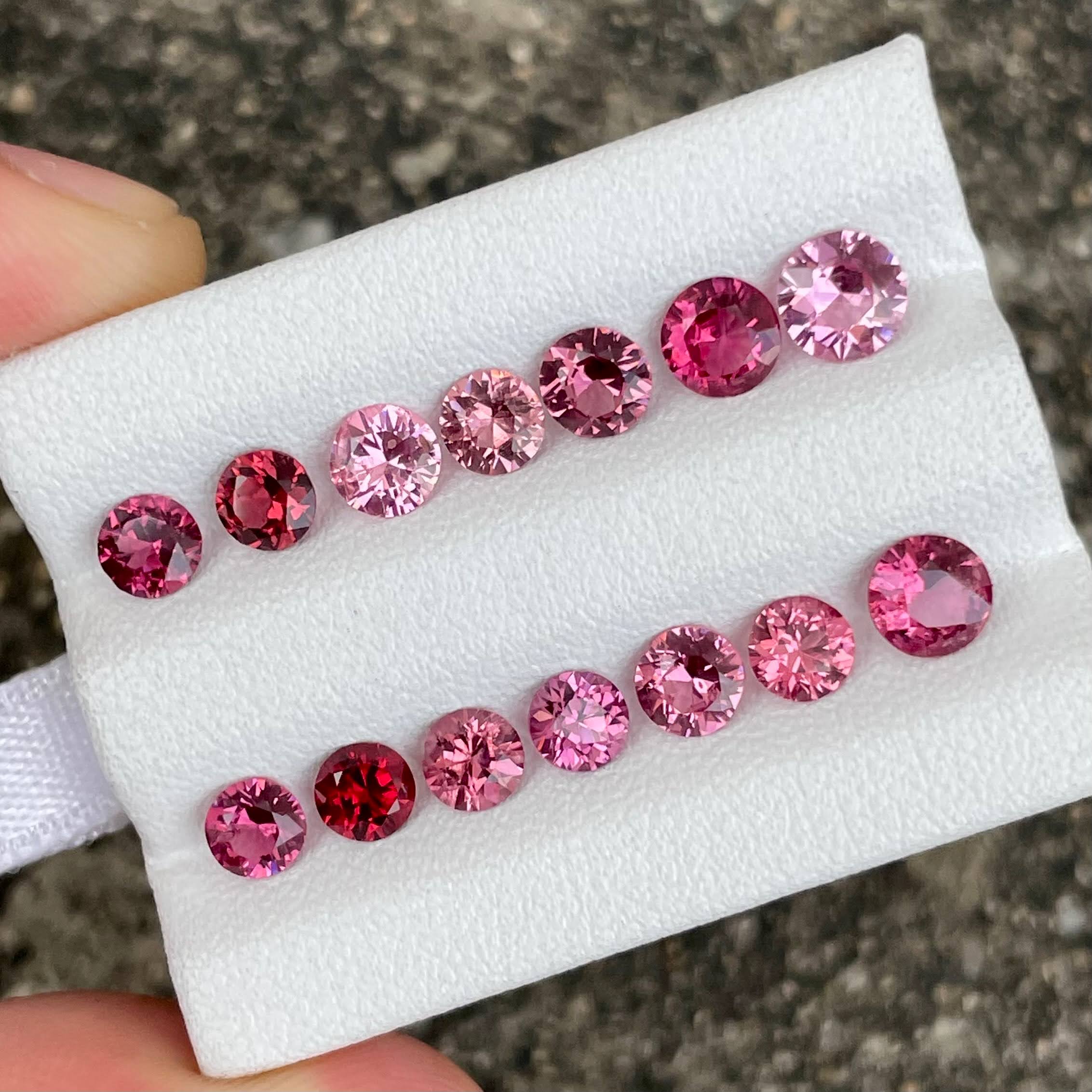 5.68ct Natural Burmese Spinel Lot Fancy Color Round