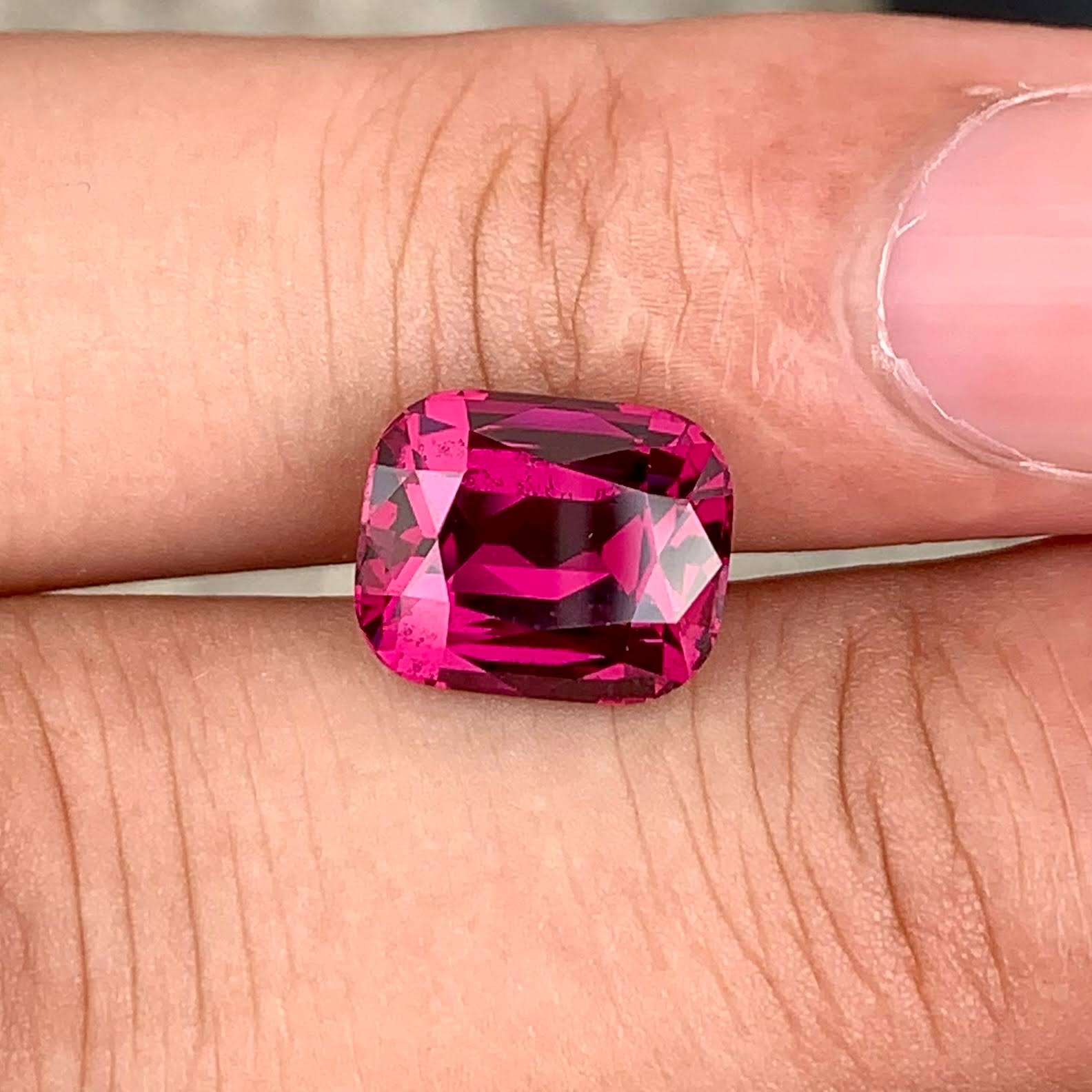 6.18Ct Bright Rose Pink Garnet