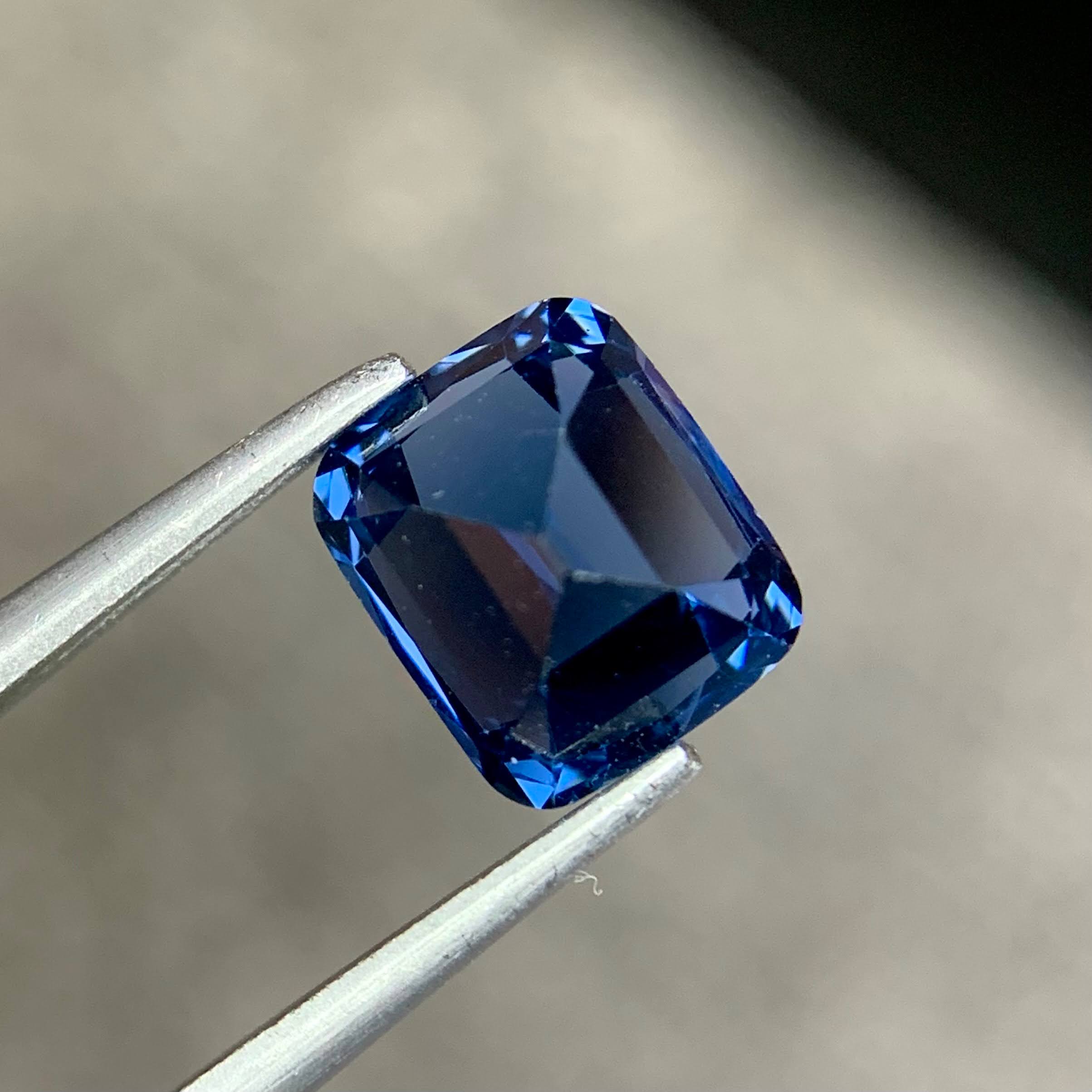 2.15 Ct Certified Cobalt Blue Spinel Cushion Cut