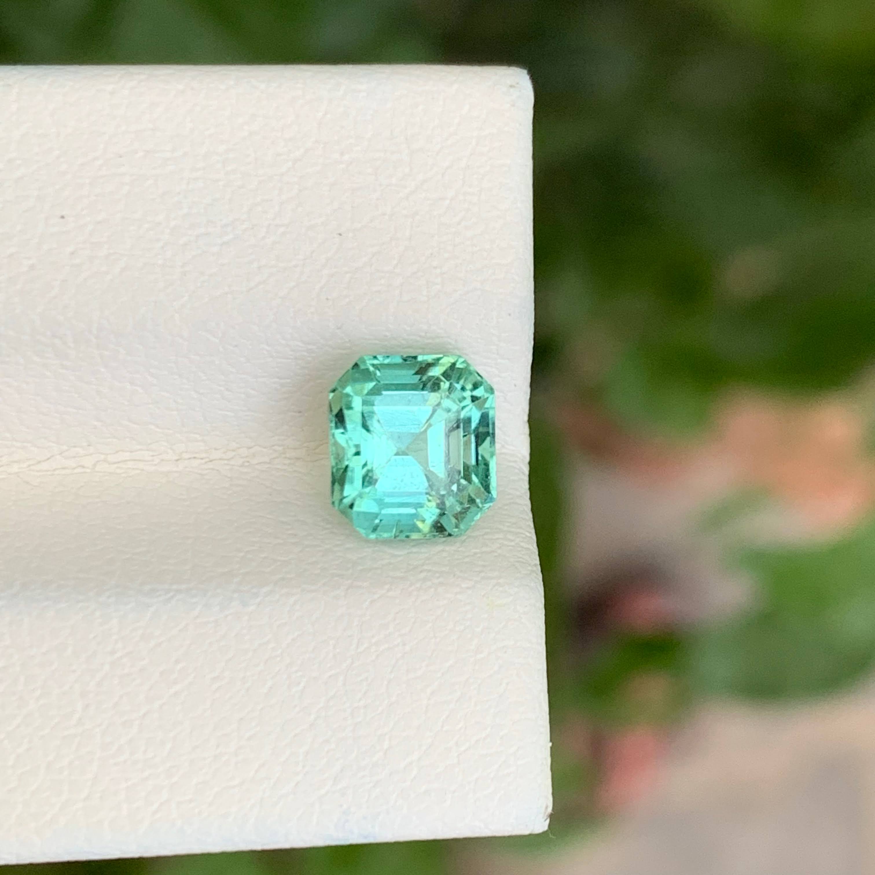 1.80 Carat Sea Foam Blue Tourmaline