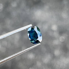 0.96 Carats Teal Sapphire Gem Oval Cut