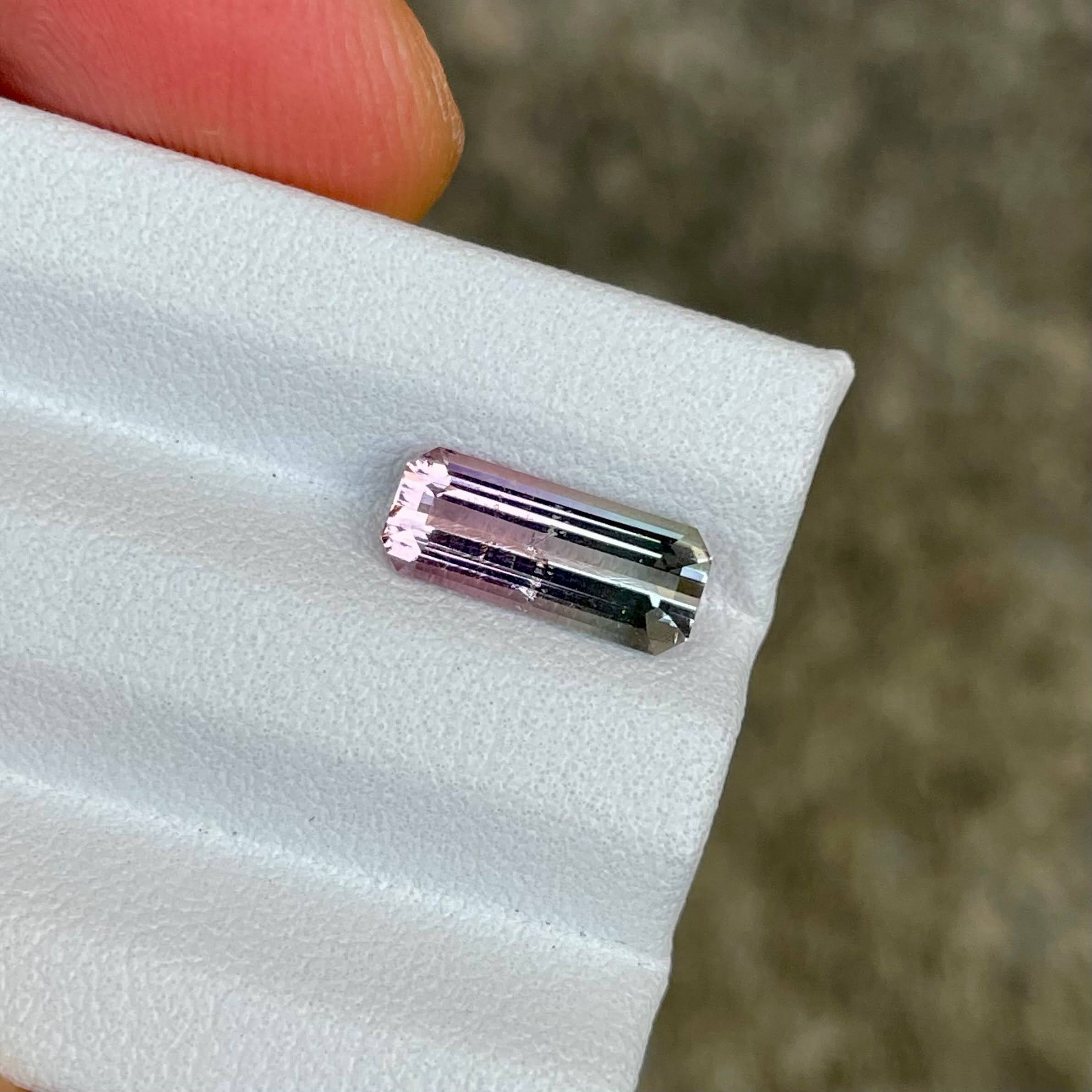 1.87 Carats Bi Color Tourmaline Stone