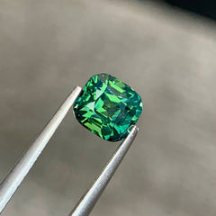 1.47ct Neon Teal Sapphire Cushion Cut 
