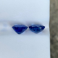 7.23Ct Blue Sapphire Pair