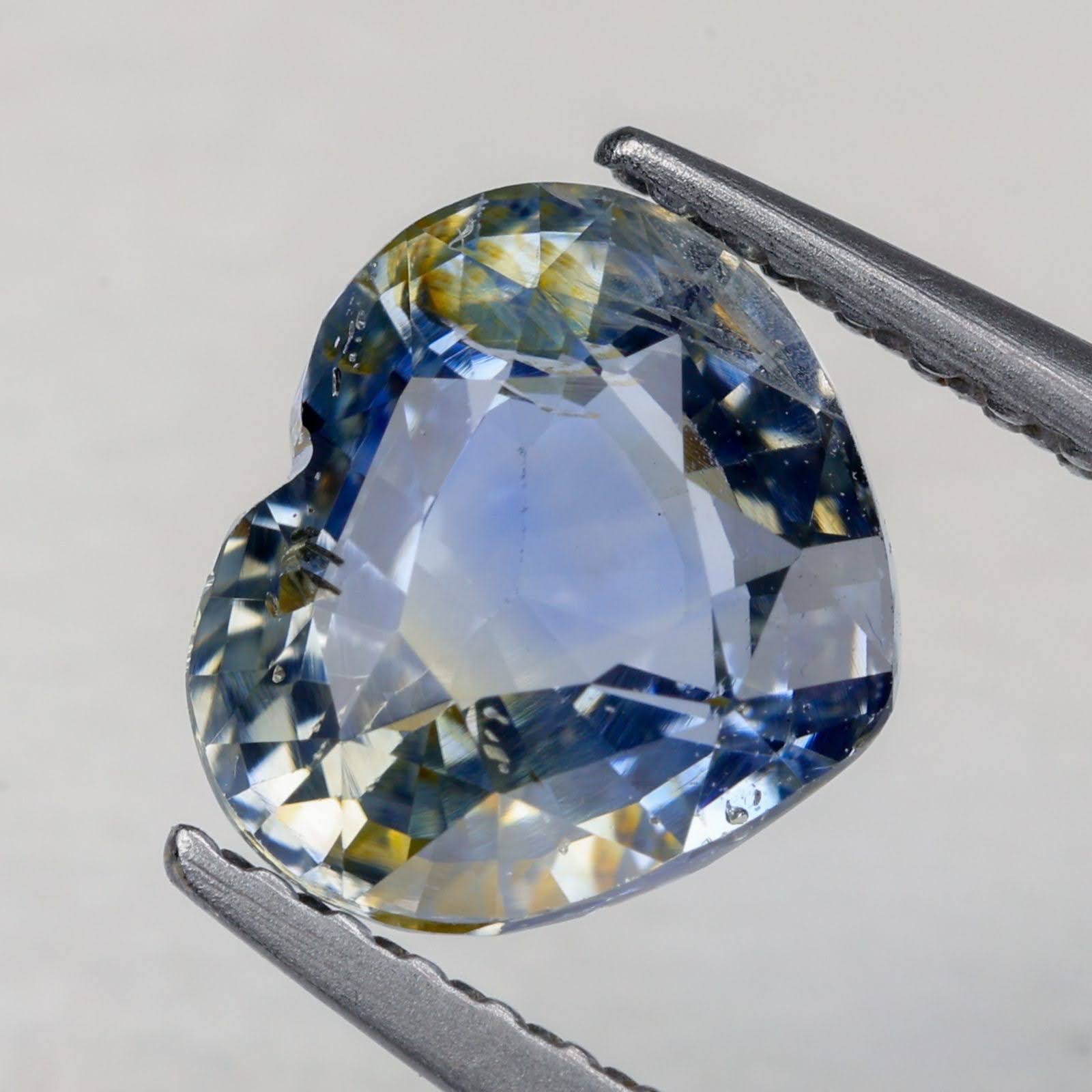 2 Carats Parti Sapphire Heart Shape