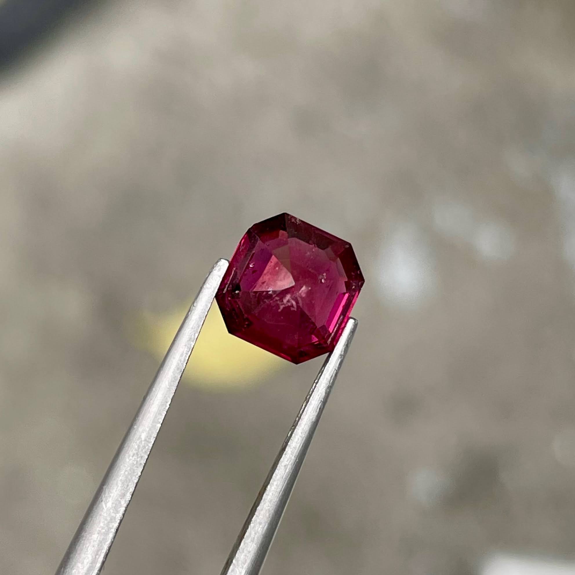 2.07 Carats Soft Red Garnet Stone