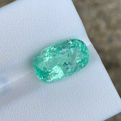 8.89Ct Green Blue Tourmaline Cushion Cut