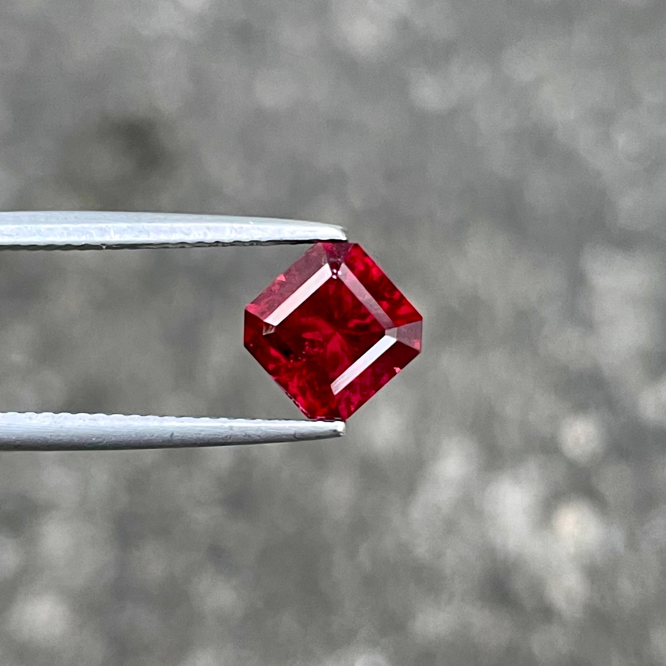 2.75 Carats Rich Red Garnet Stone