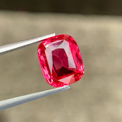 3.01ct Intense Pink Mahenge Spinel Cushion