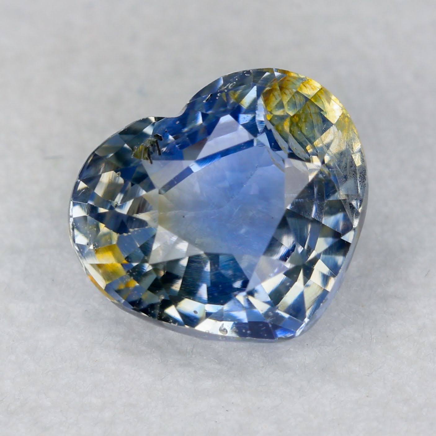 2 Carats Parti Sapphire Heart Shape