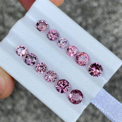 6.20 carats 12 Piece Pink Spinel Lot