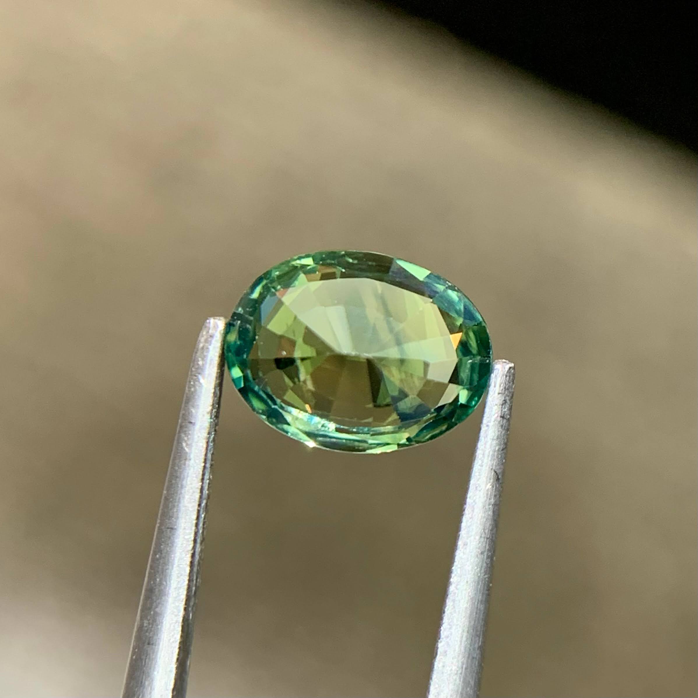 1.13Ct Untreated Teal Sapphire