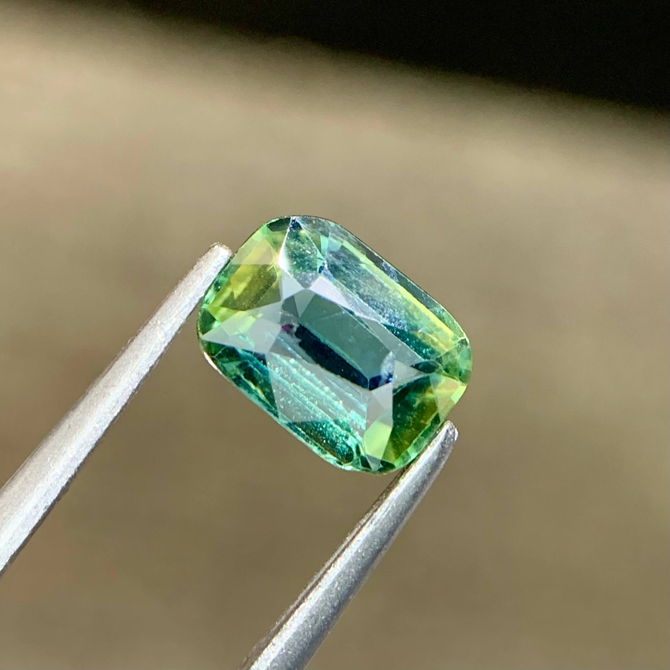 1.11ct Teal Sapphire Cushion Cut