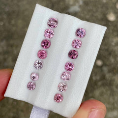 4.08 Carats 14 Piece Round Spinel Lot