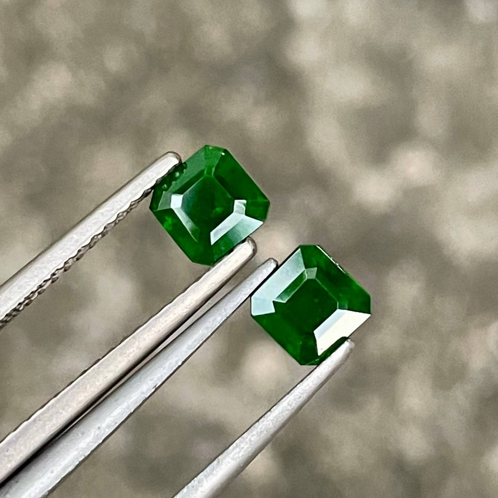 1.53 Carats Demantoid Garnet Pair 