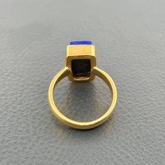 Handmade Blue Lapis Lazuli Silver Ring